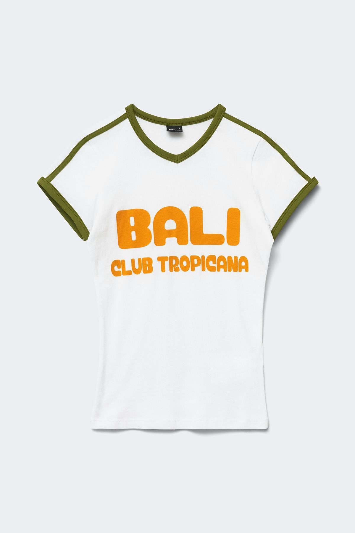 V-neck print tee