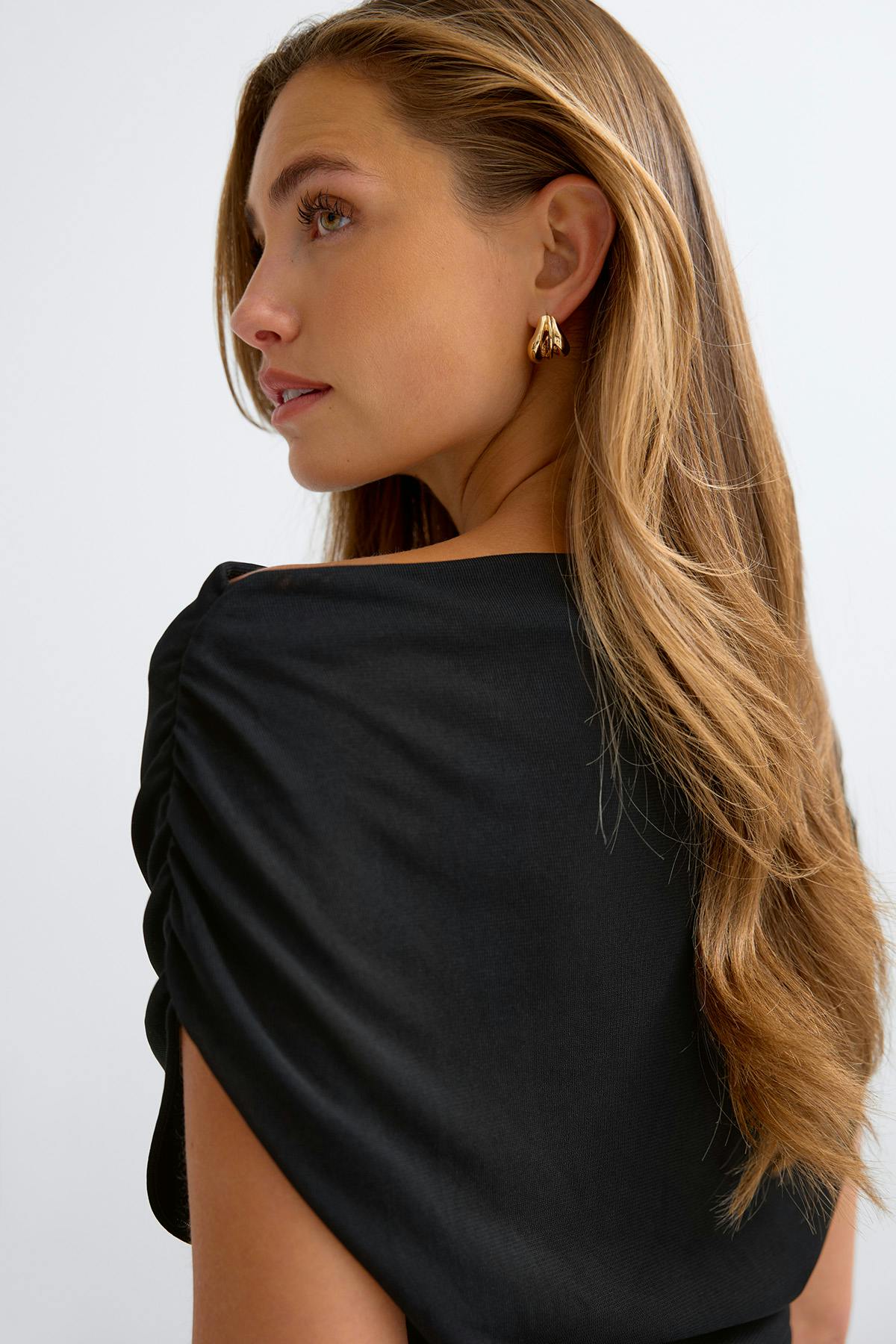 Ruched draped top