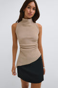 Textured halterneck top