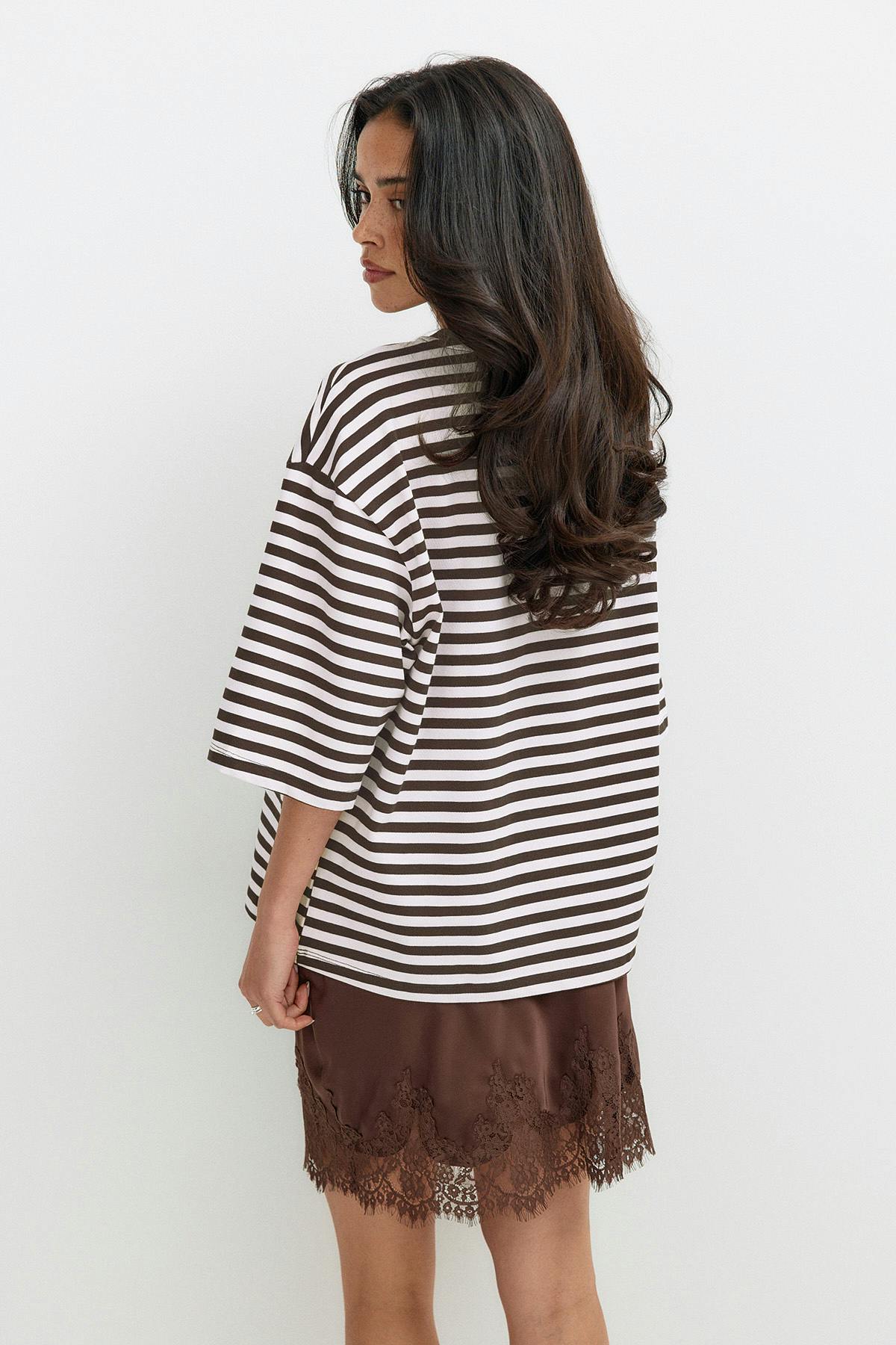 Short sleeve stripe tee