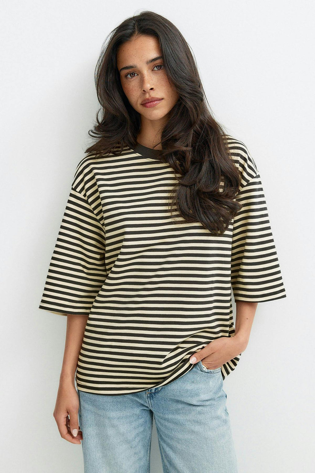 Short sleeve stripe tee