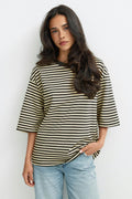 Short sleeve stripe tee