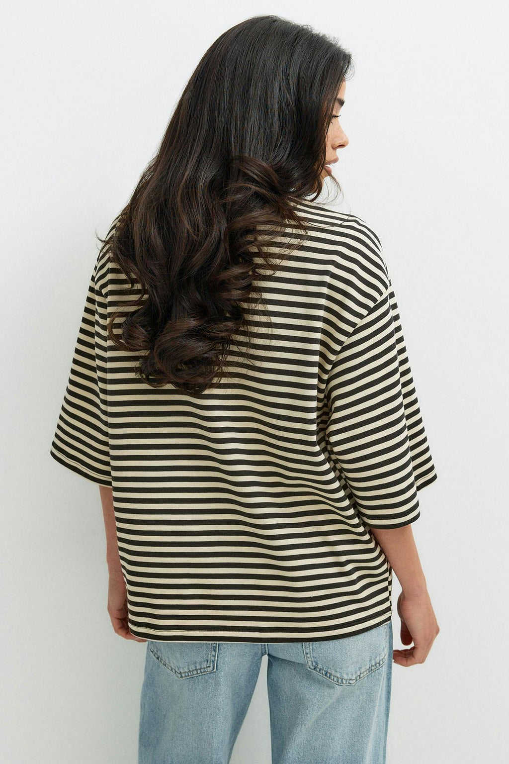Short sleeve stripe tee