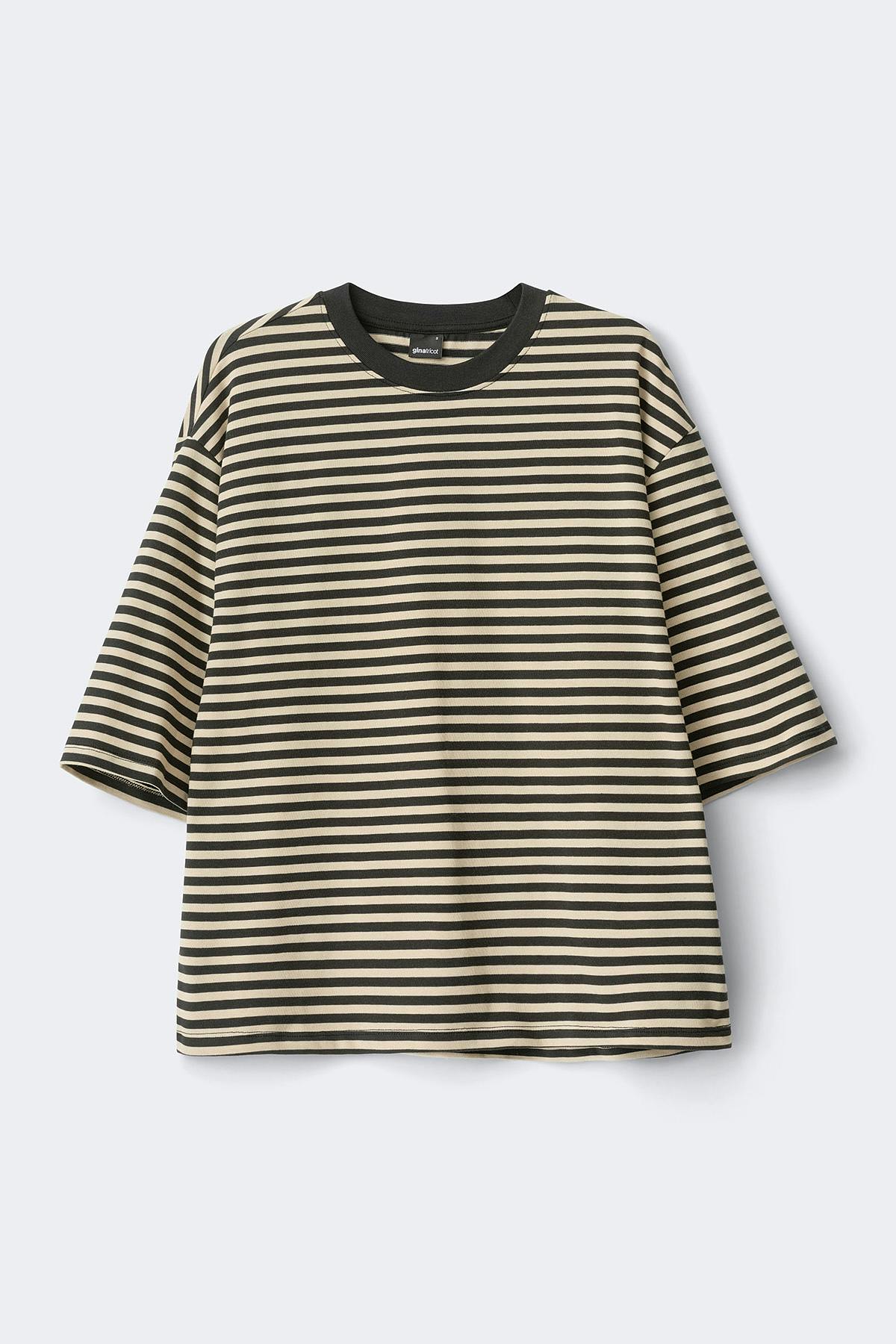 Short sleeve stripe tee