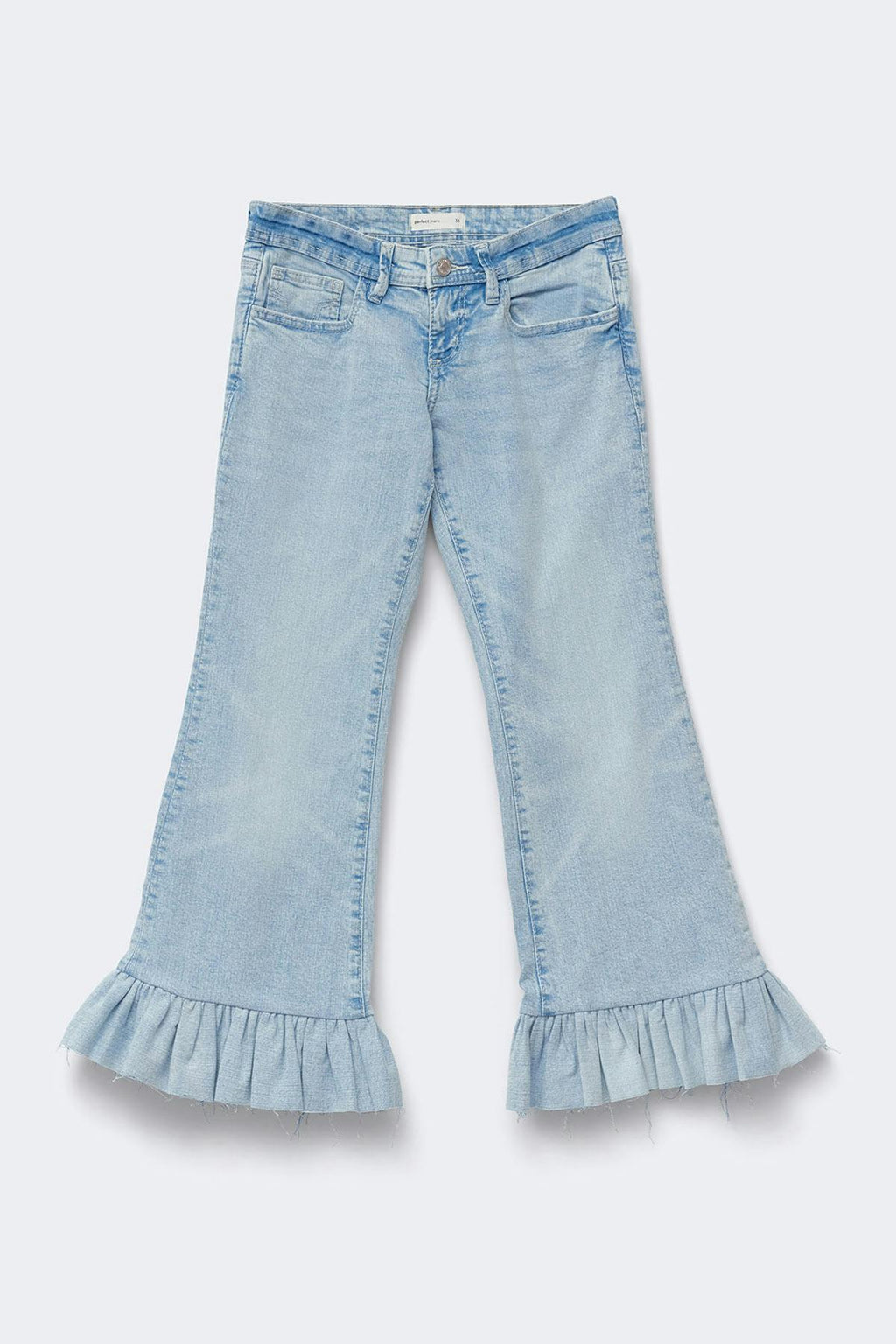 Re tok ruffle detail jeans