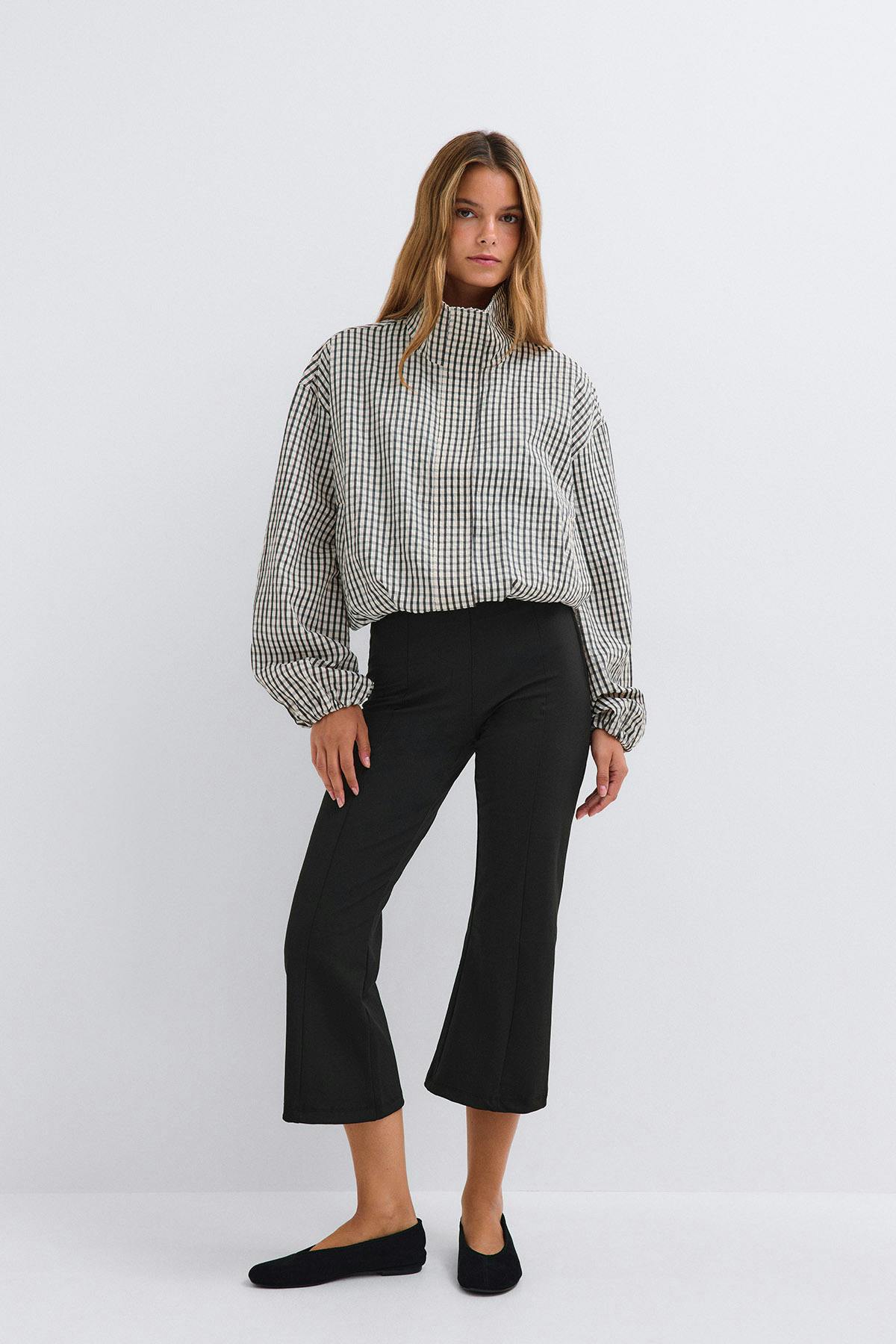 Kick flare trousers