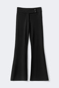 Tall mid waist flare trousers