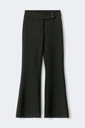 Tall mid waist flare trousers
