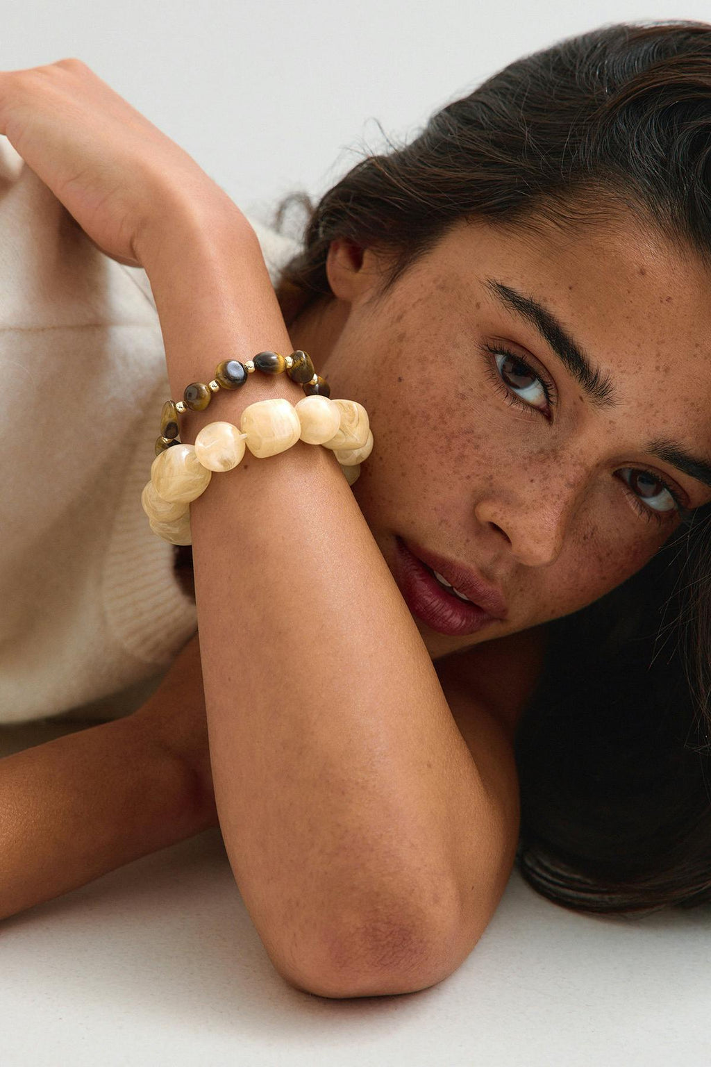 2-pack stone bracelet