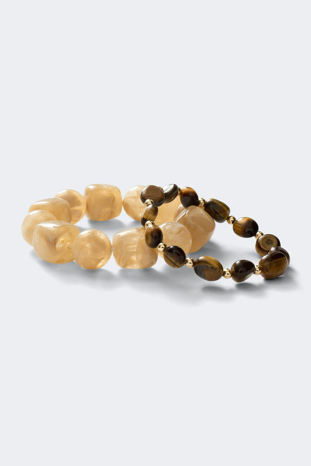 2-pack stone bracelet