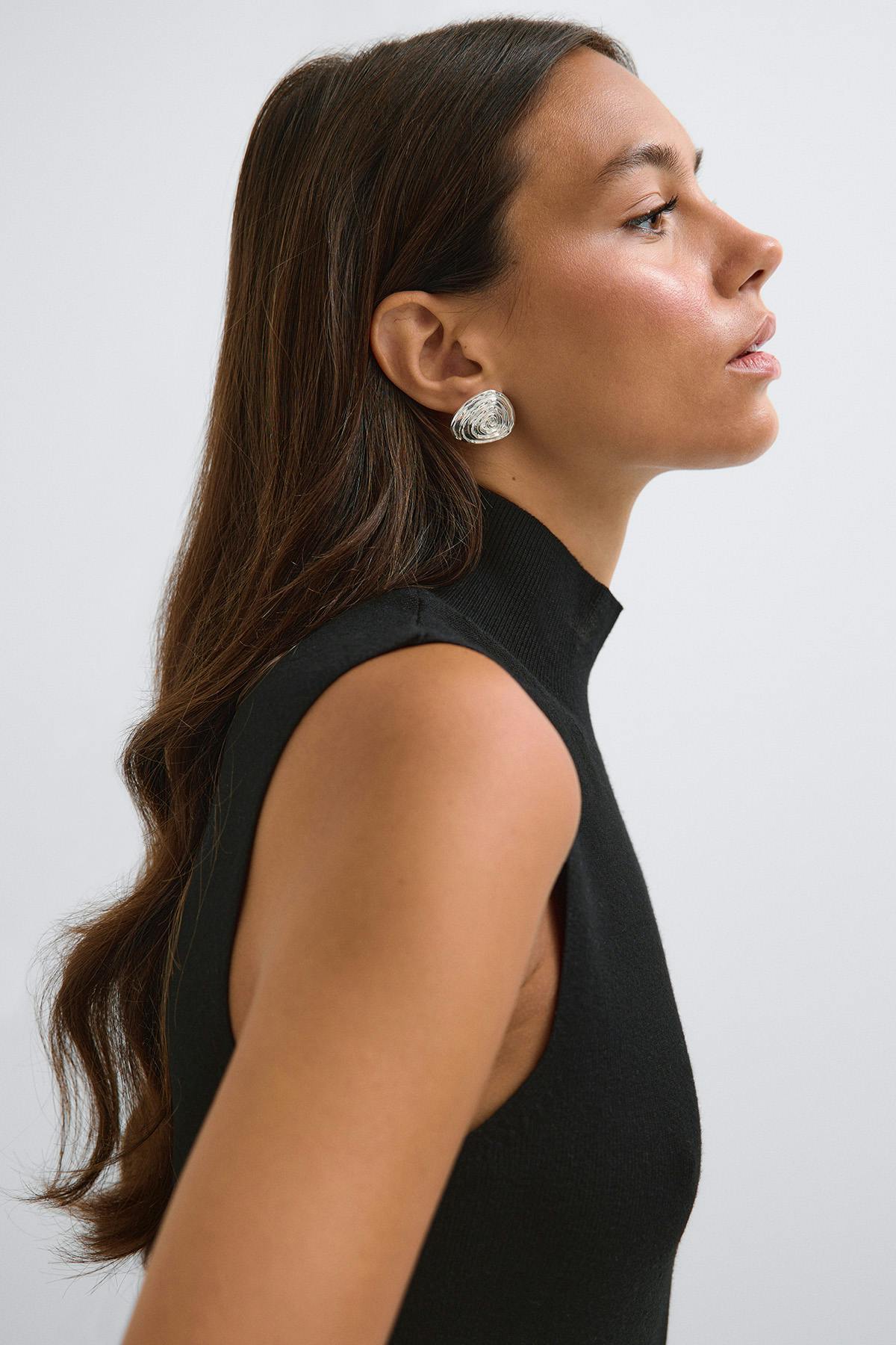 Turtleneck knitted top