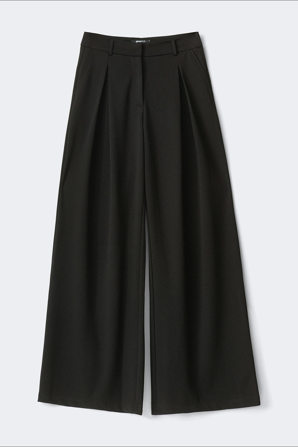 Tall tailored pleated trousers