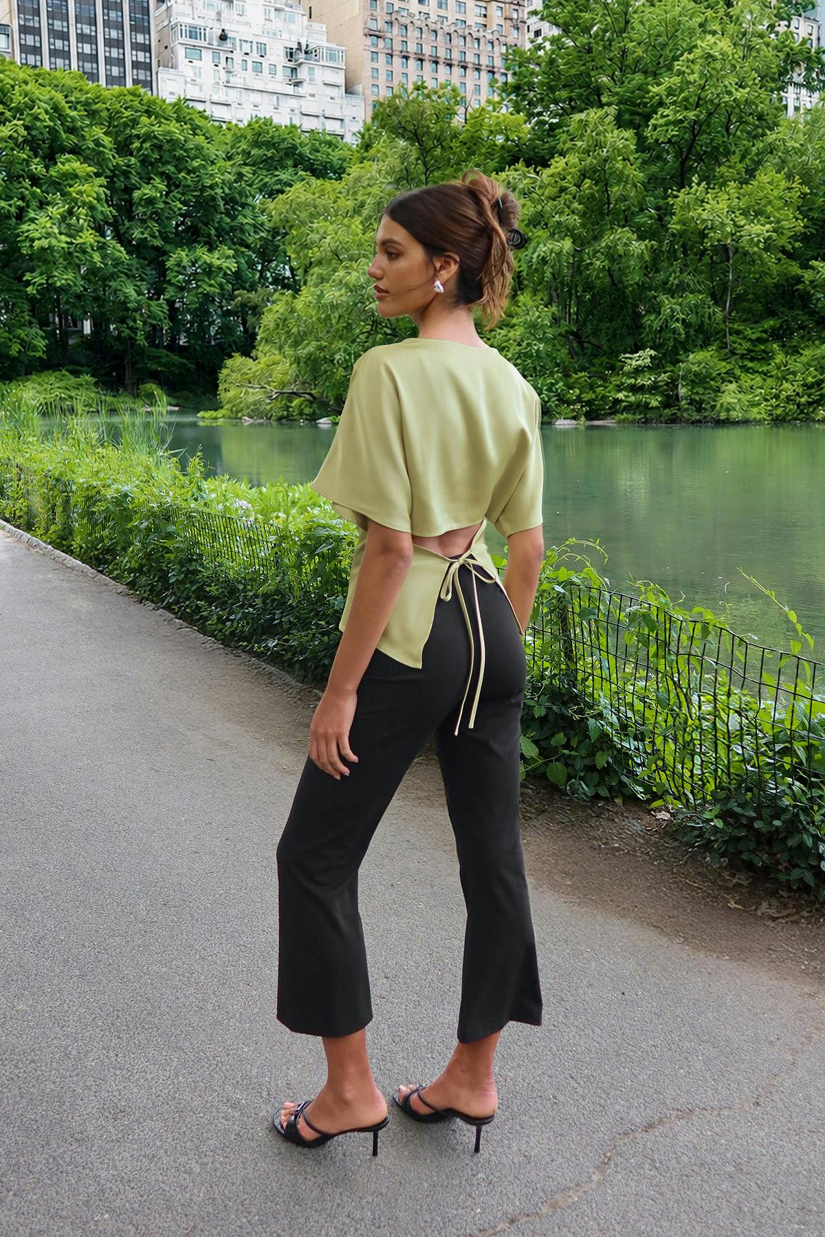 Kick flare trousers