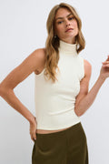 Rib polo top