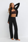 Wide yoga trousers