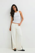 Sporty straight trousers