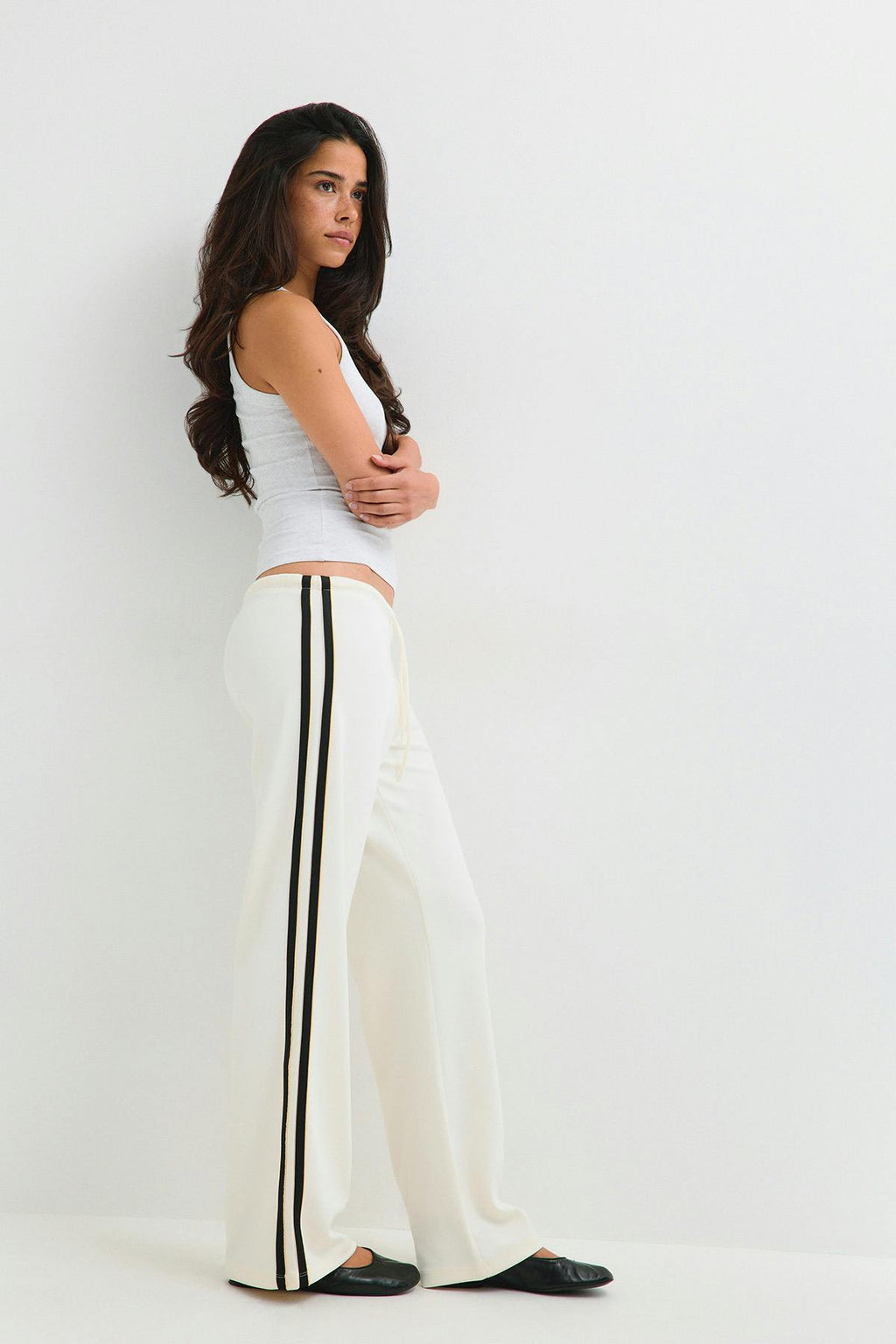 Sporty straight trousers