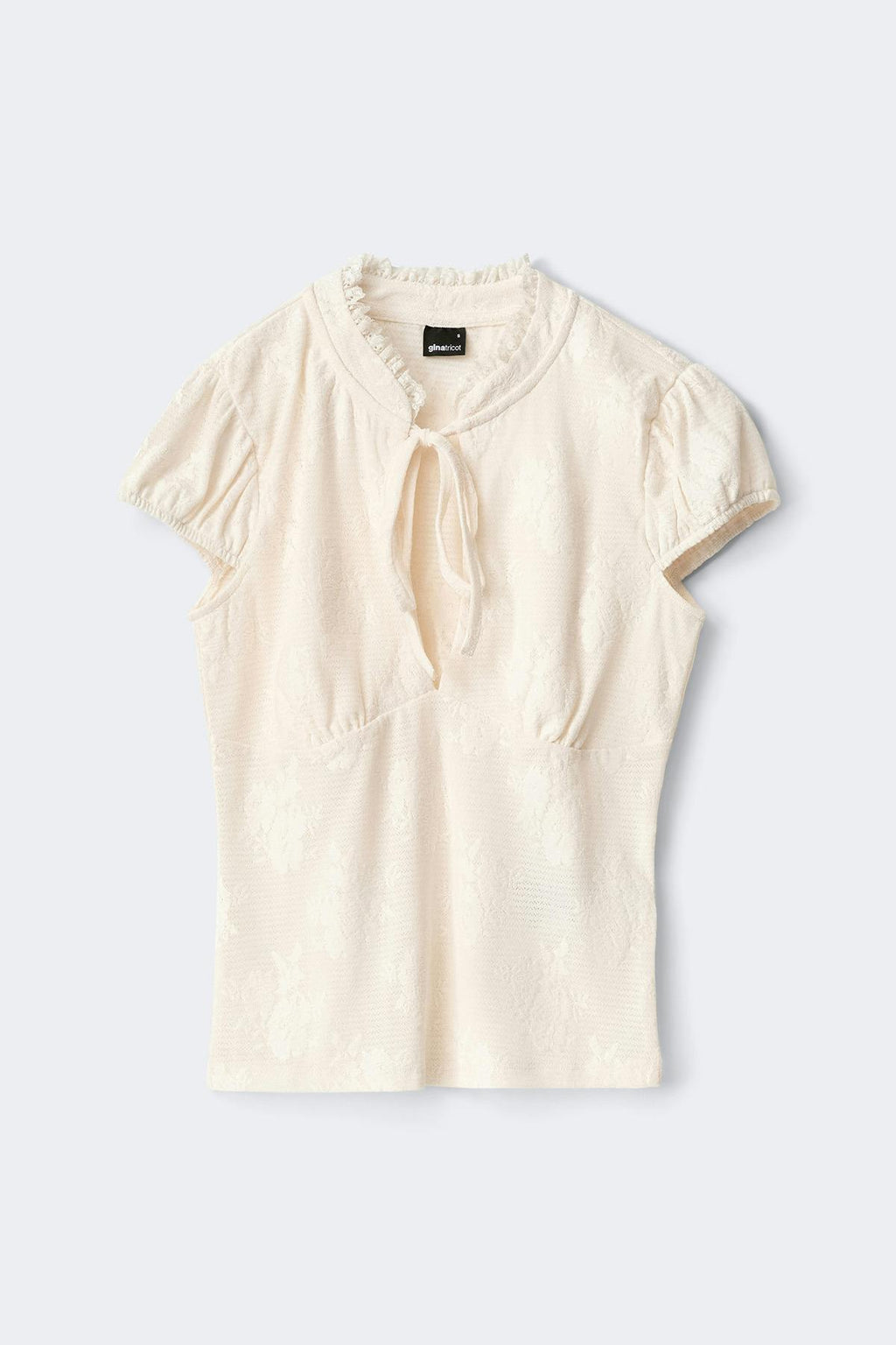 Keyhole tie top