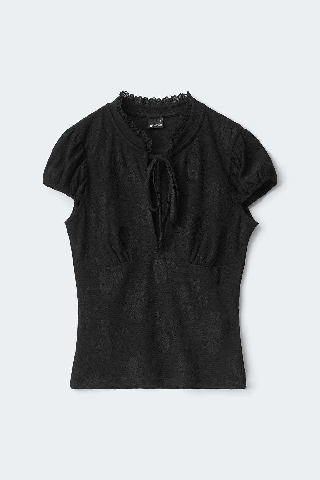 Keyhole tie top