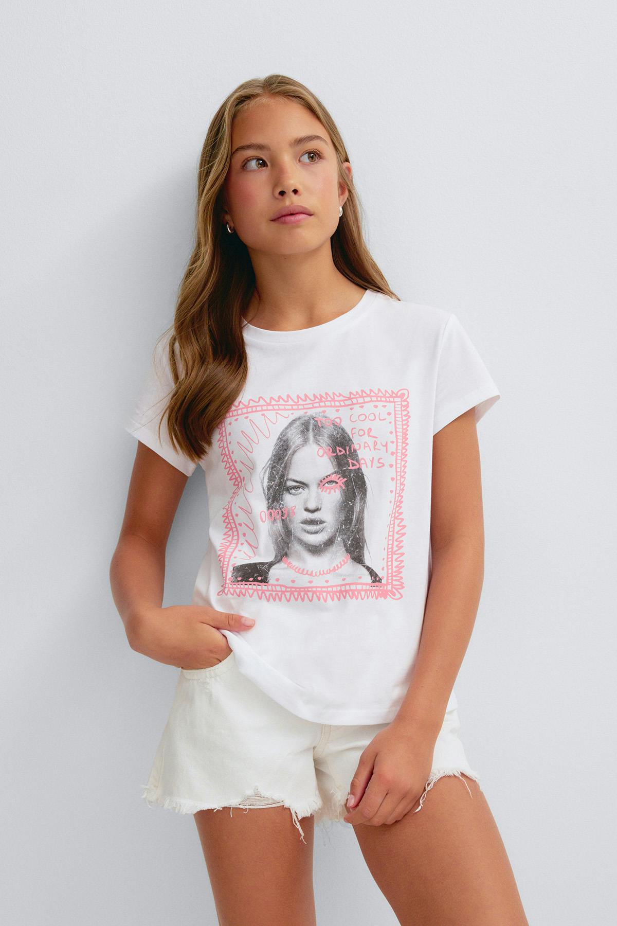 Y printed tee