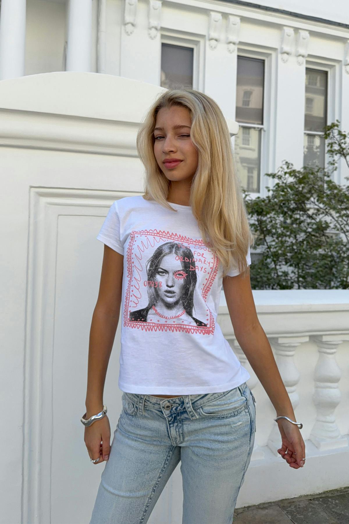 Y printed tee