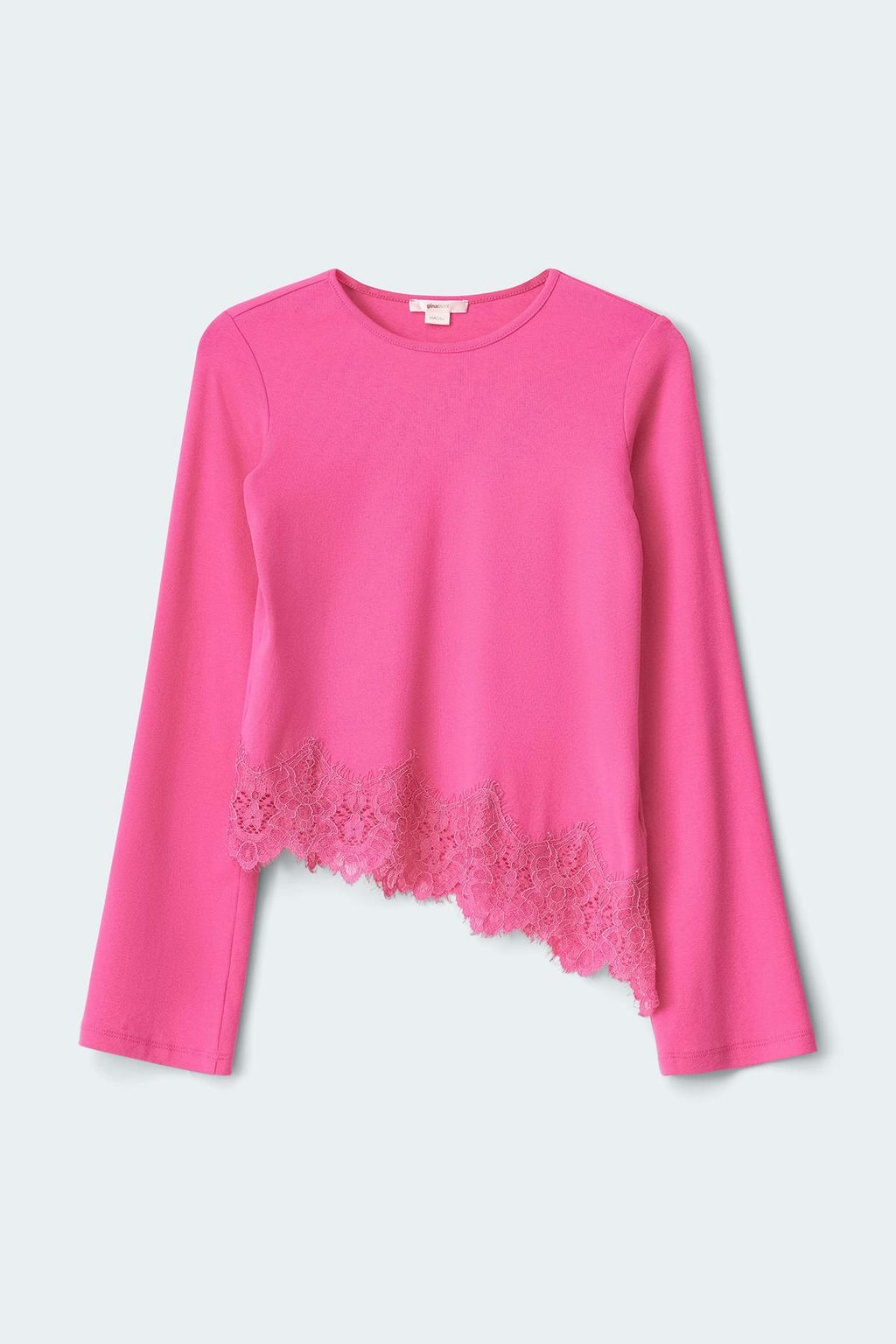 Y lace detail top