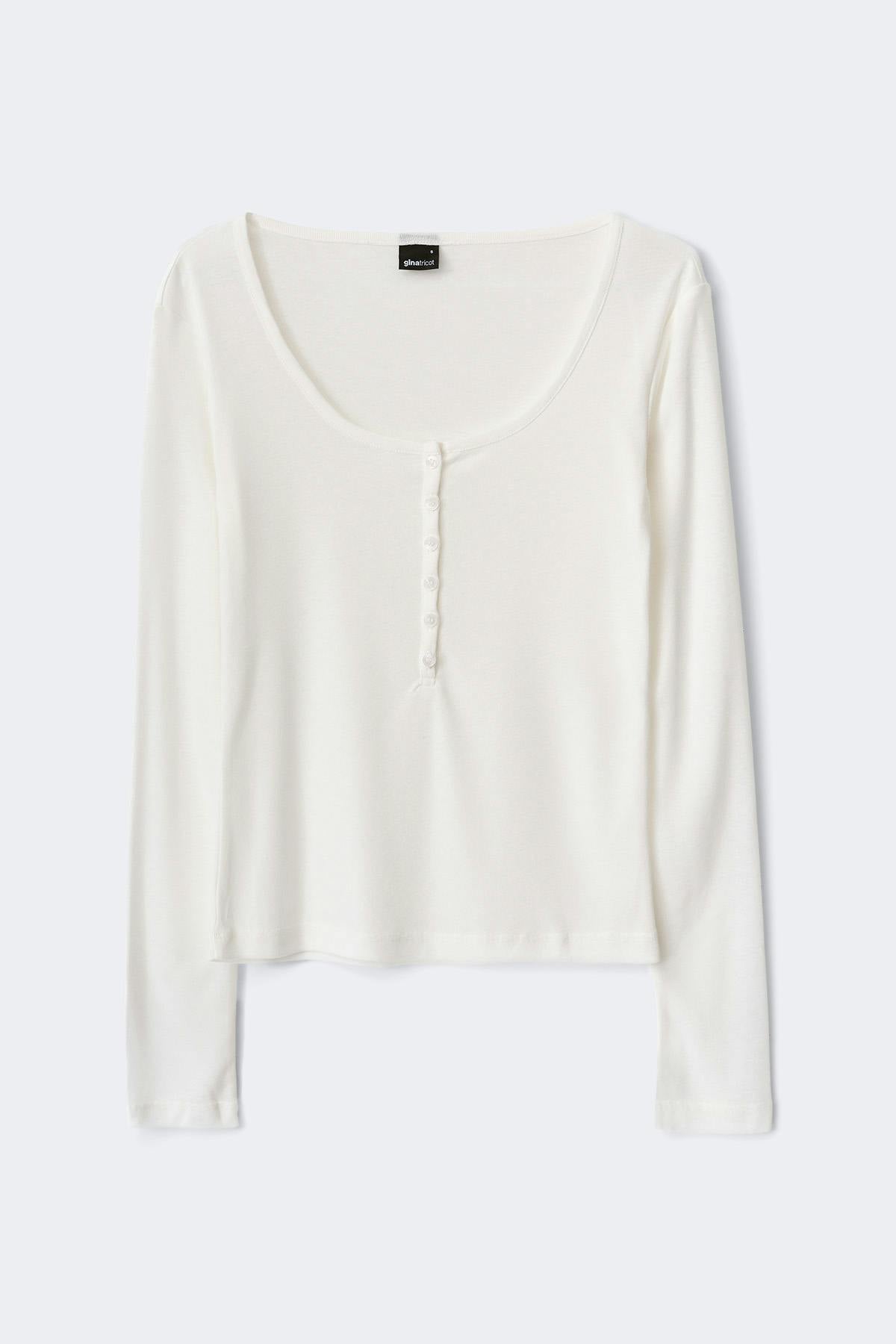 Long sleeve button top