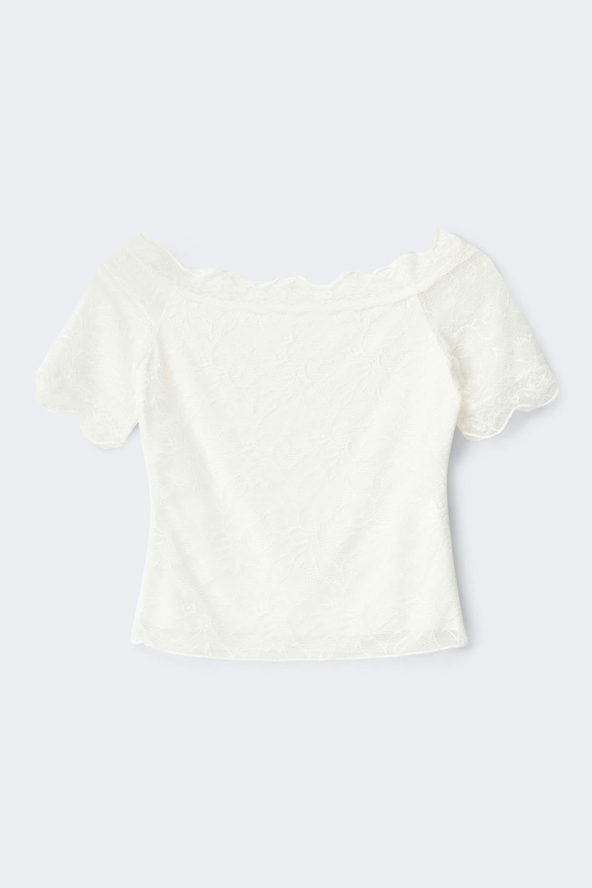 Y lace top