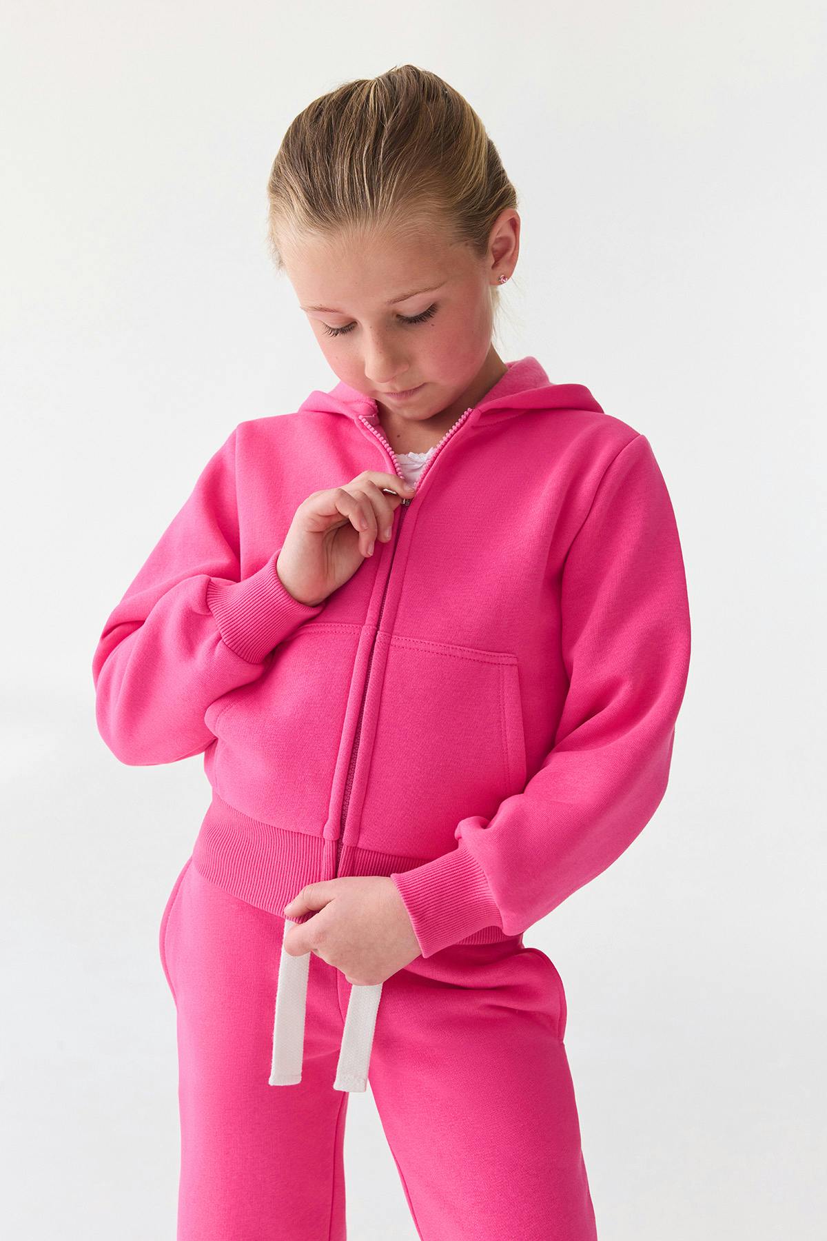 Y petite zip hoodie