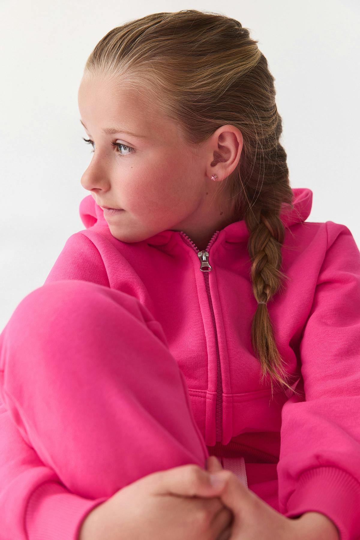 Y petite zip hoodie