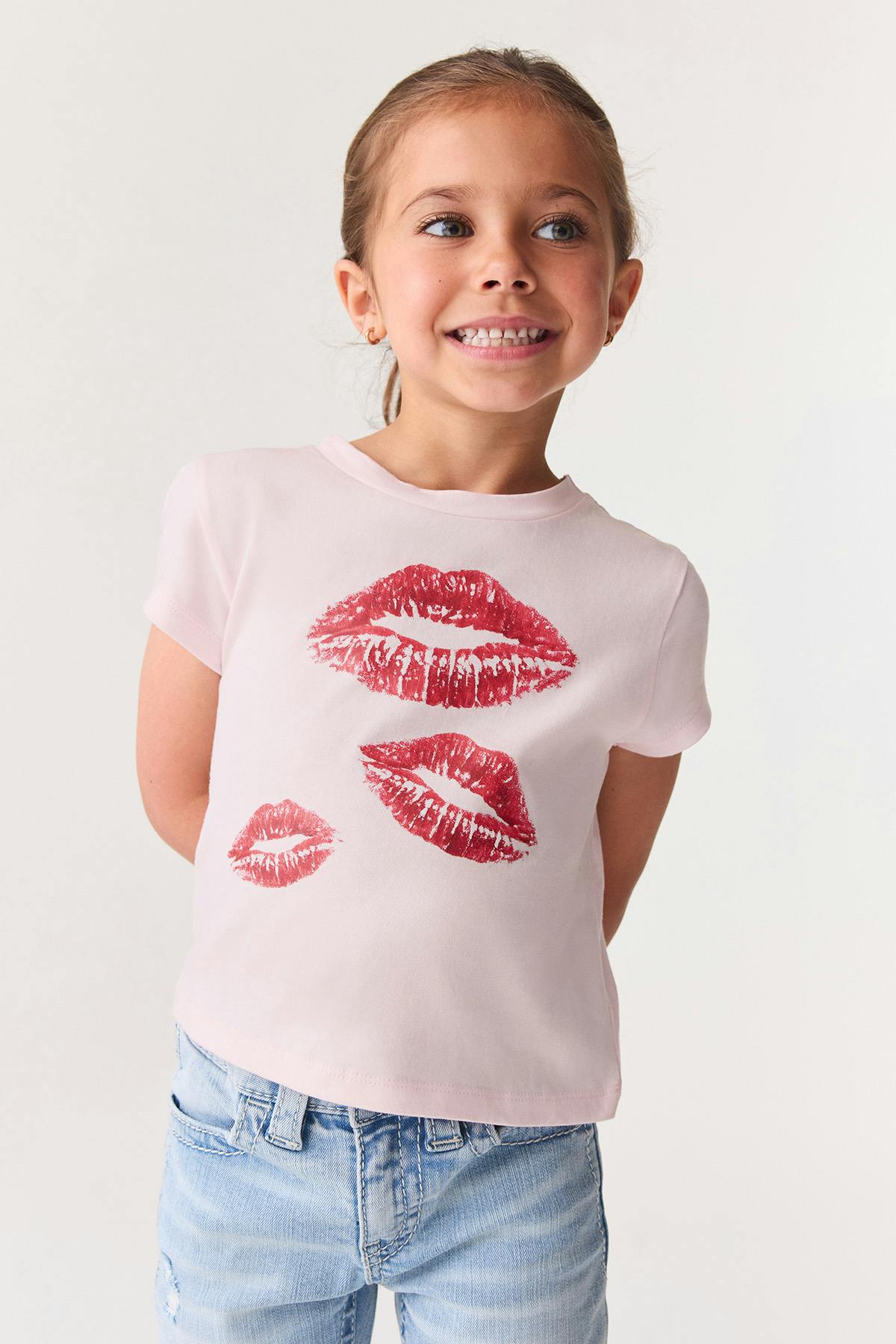 Y petite printed tee