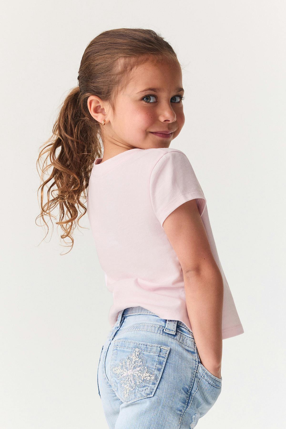 Y petite printed tee
