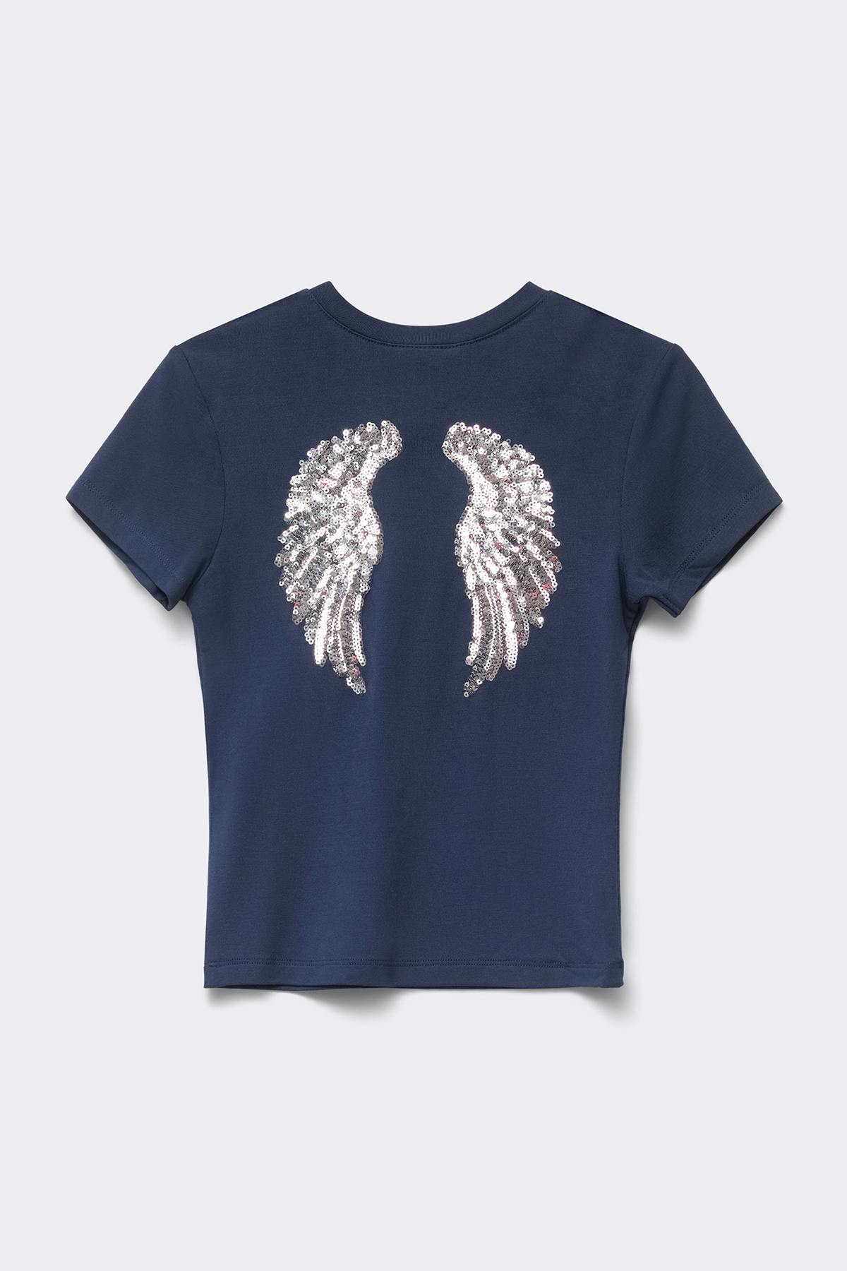 Y petite printed tee