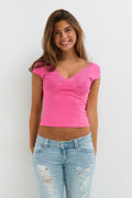 14+ lace detail top