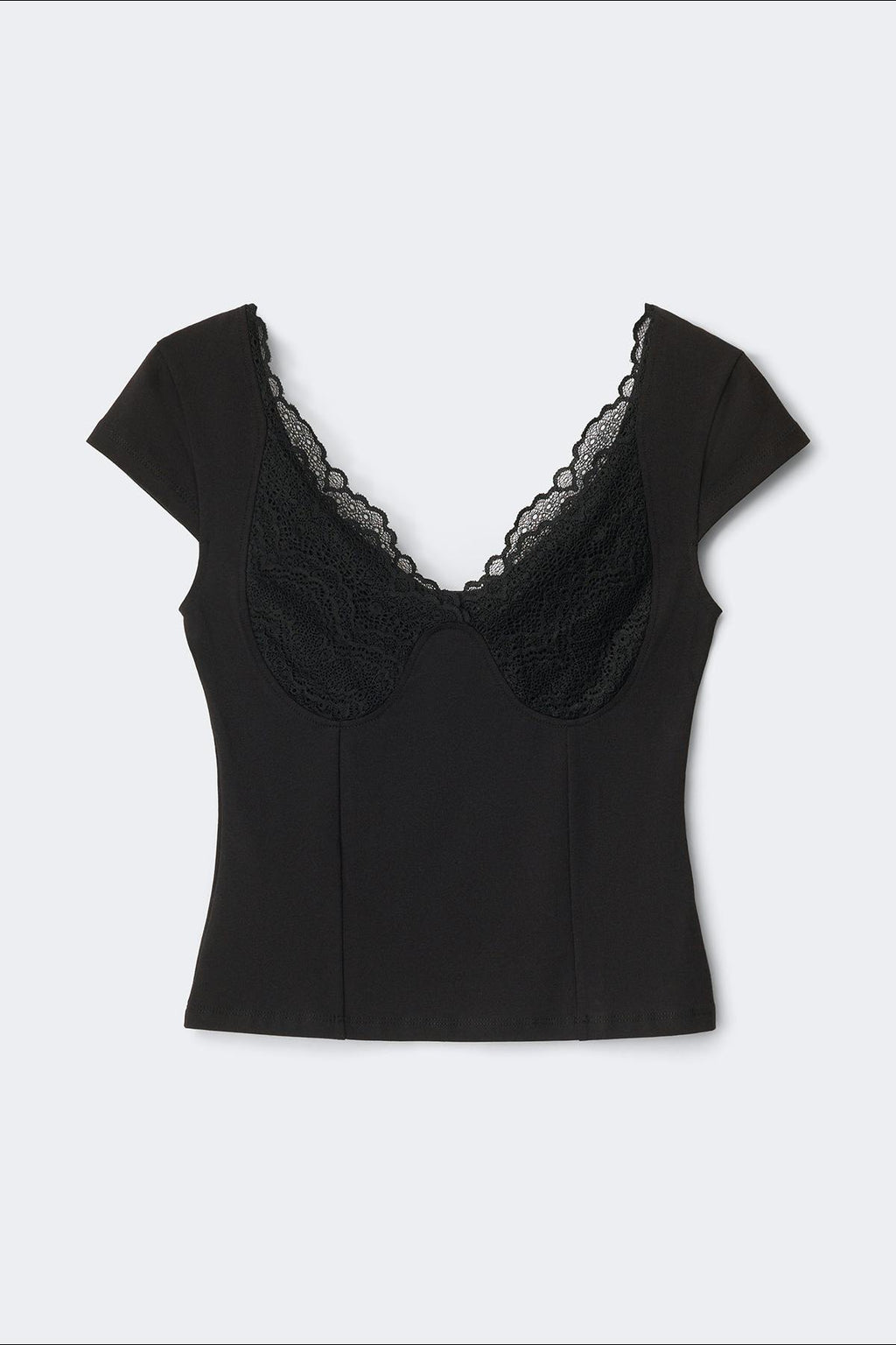 14+ lace detail top
