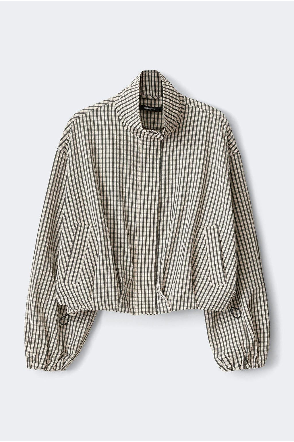 Check seersucker jacket