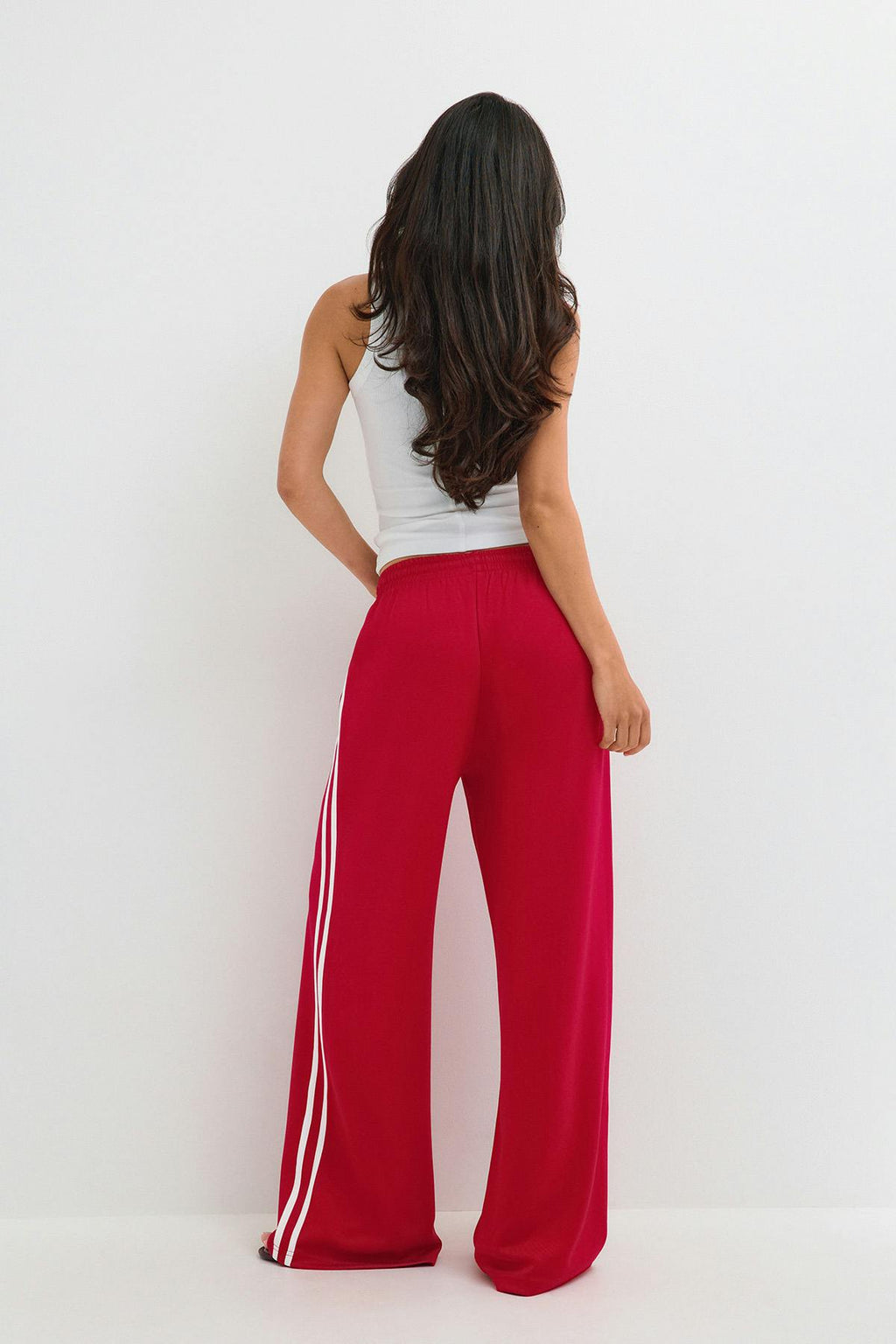 Sporty wide trousers