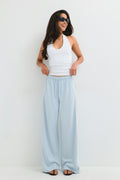 Sporty wide trousers