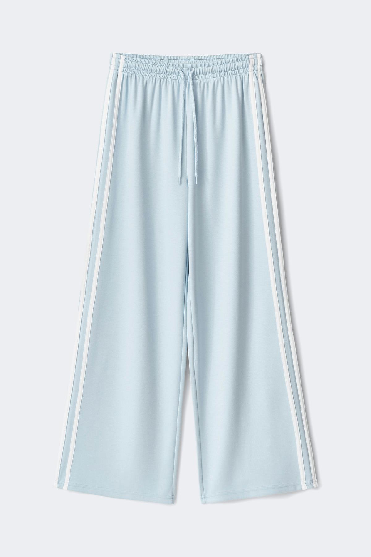 Sporty wide trousers