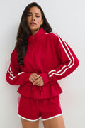 Peplum soft sporty jacket