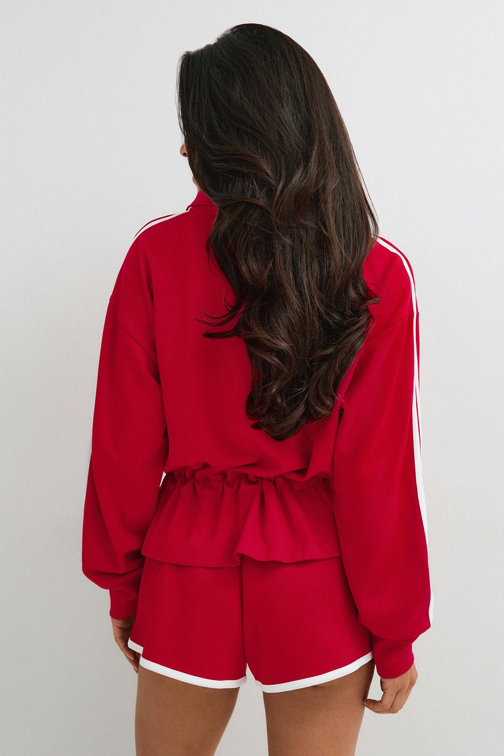 Peplum soft sporty jacket