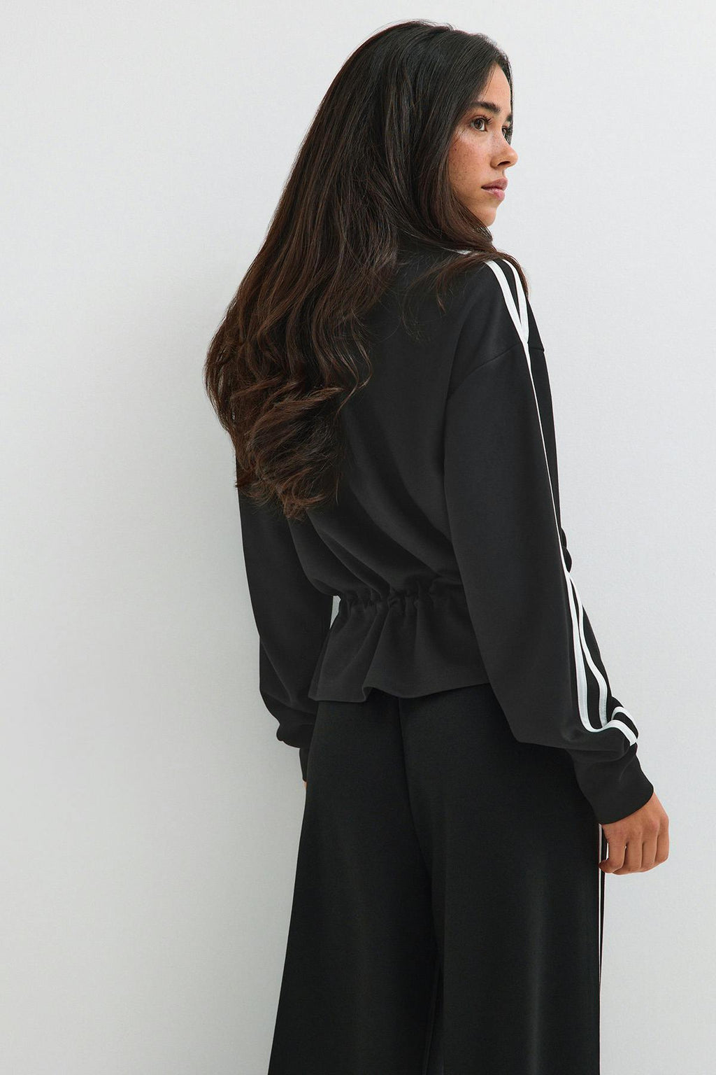 Peplum soft sporty jacket