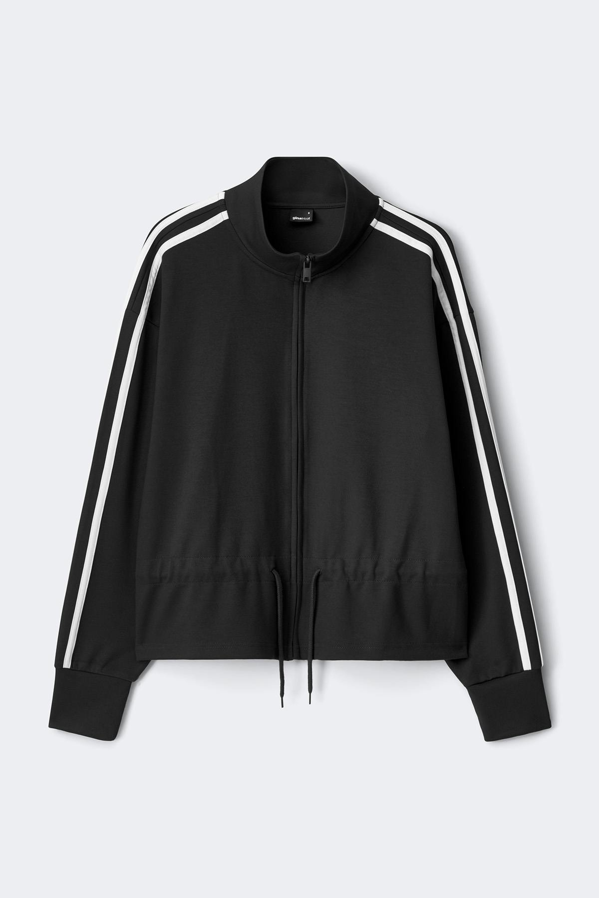 Peplum soft sporty jacket