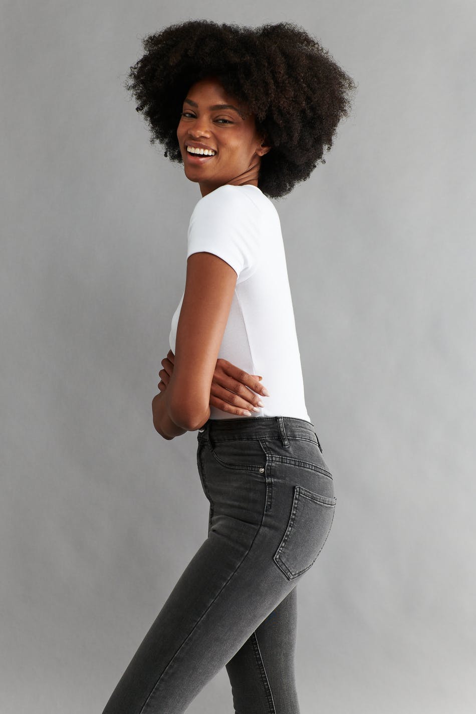 high waist jeans