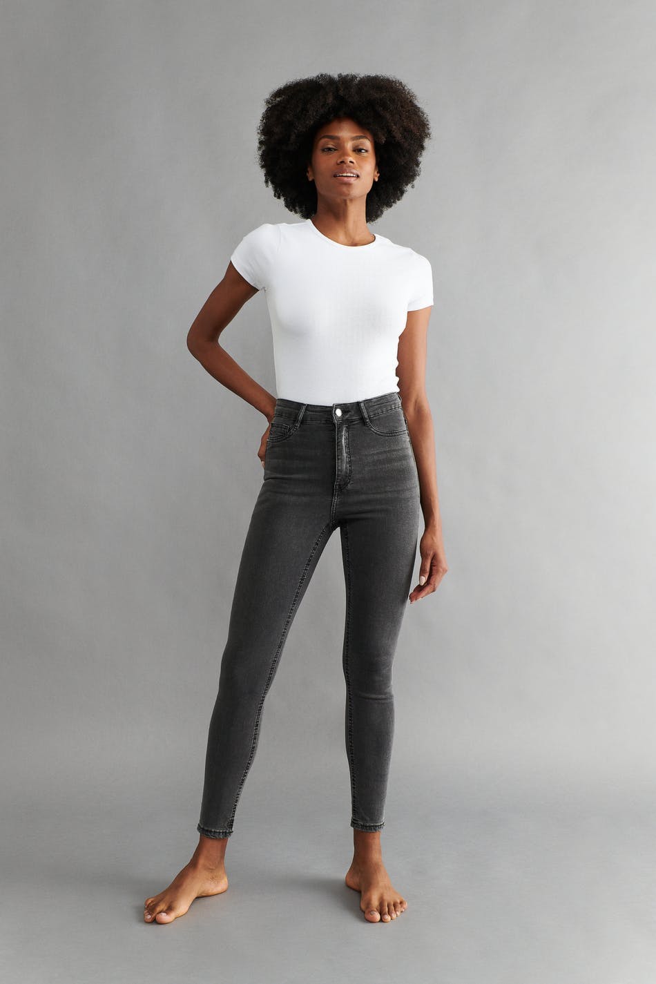 high waist jeans