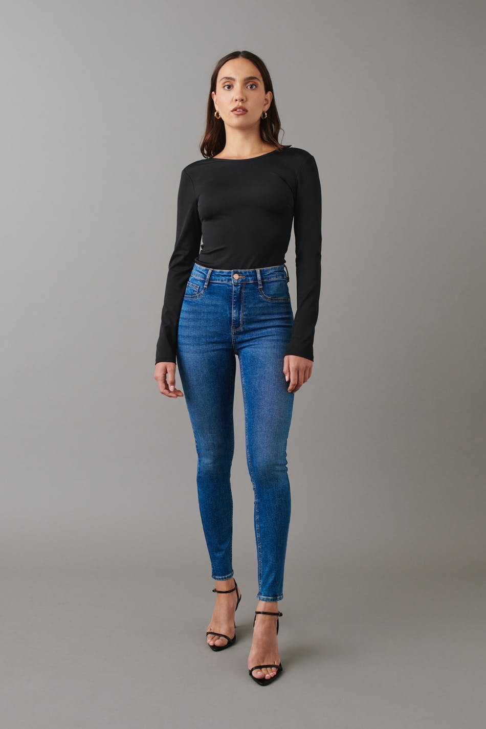 high waist jeans