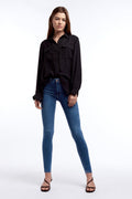 high waist jeans