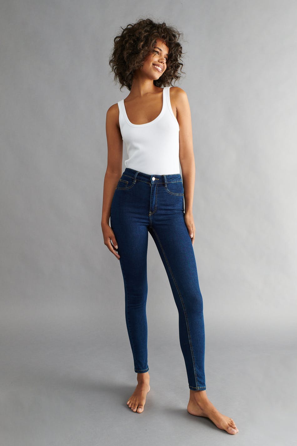 high waist jeans
