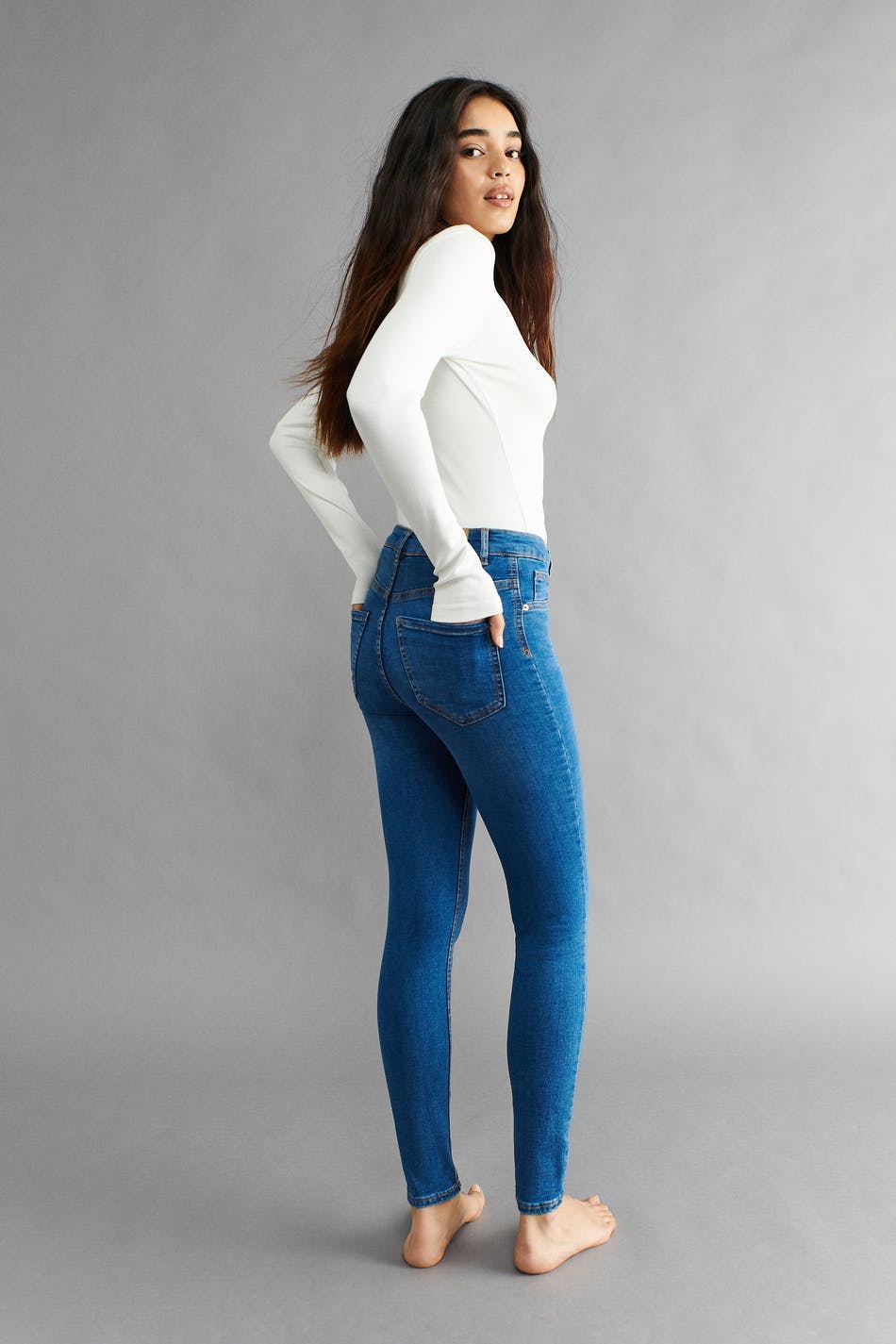 high waist jeans