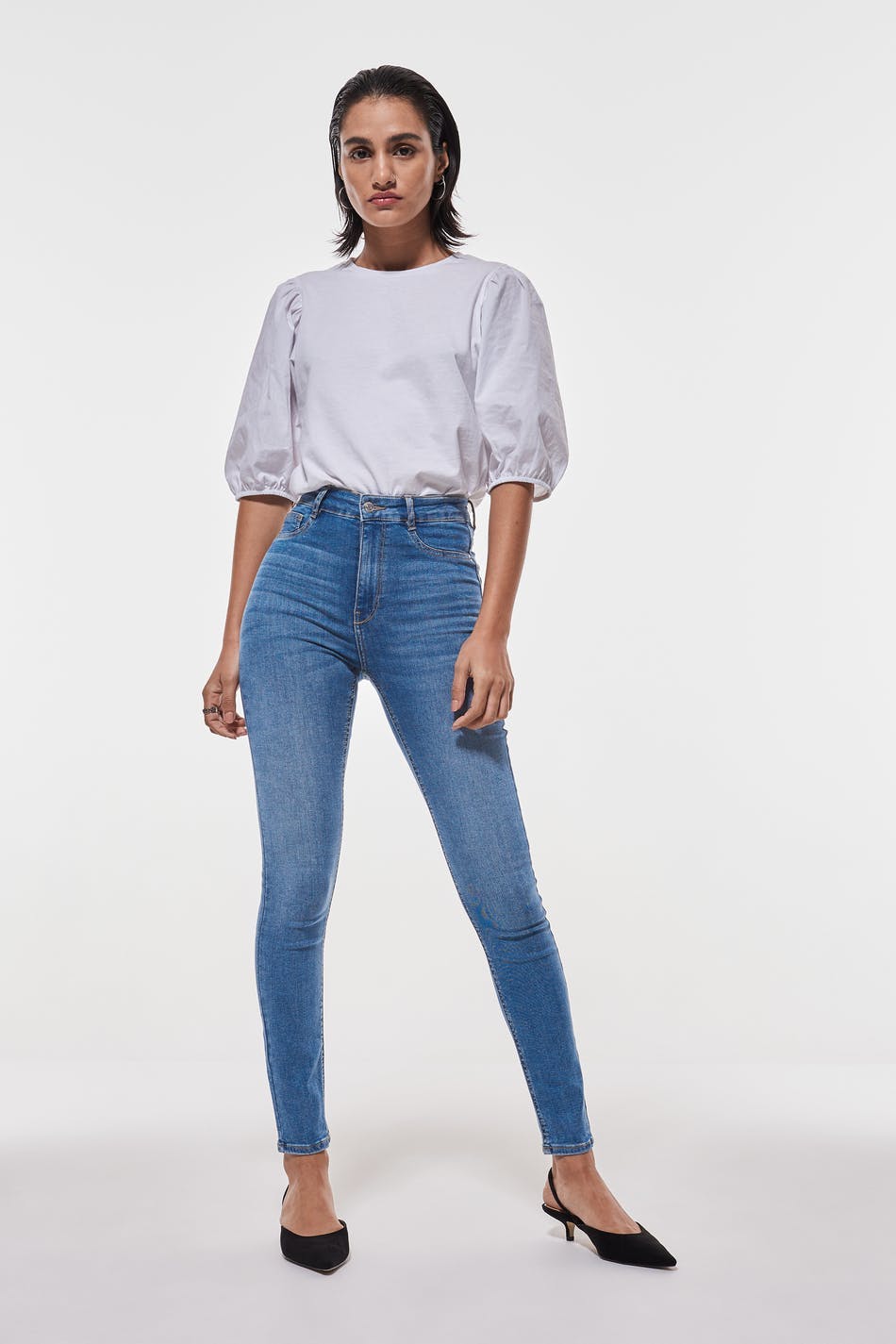 high waist jeans
